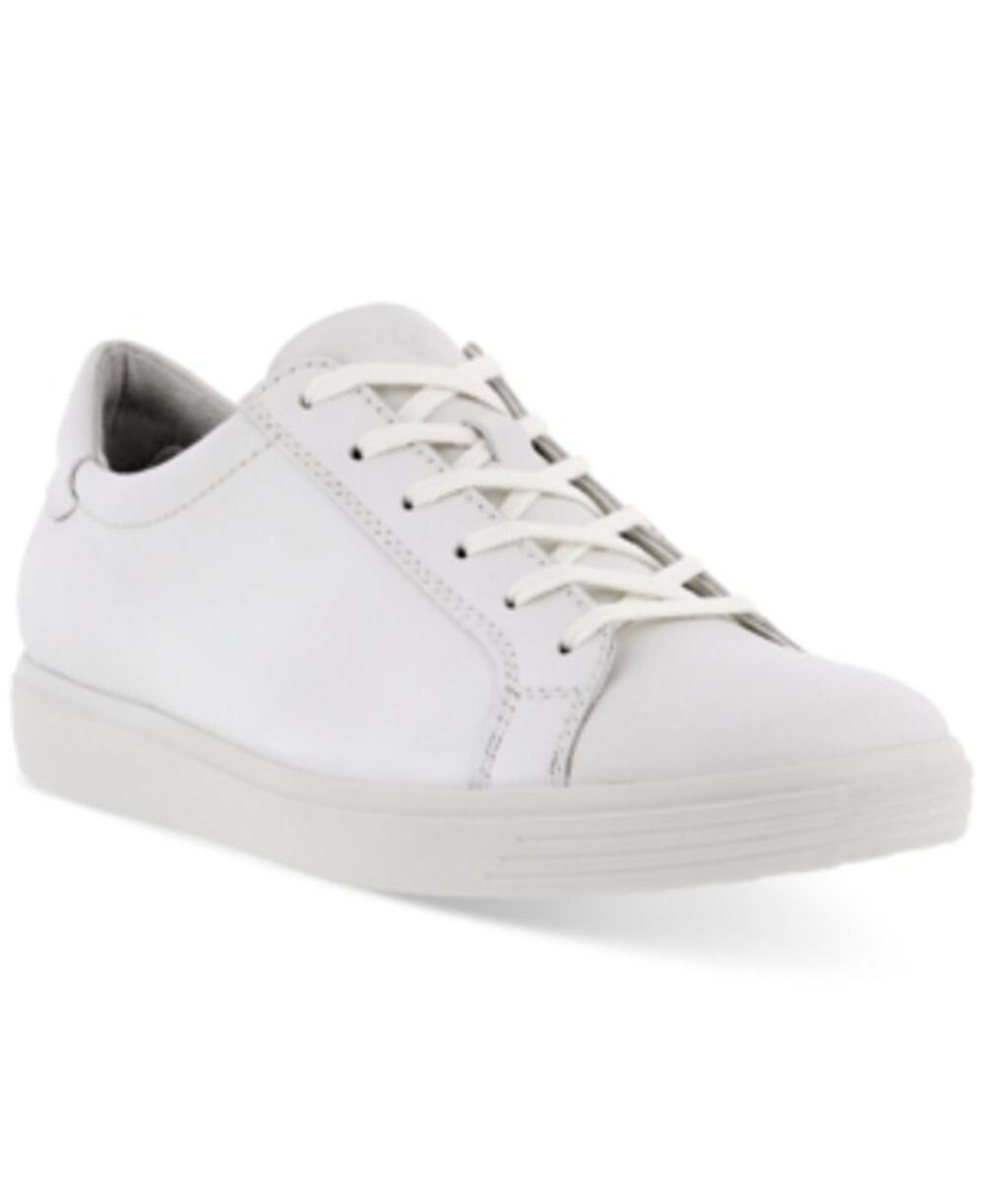 USED ECCO Women's SOFT CLASSIC Shoe, White-Size 6-6.5
